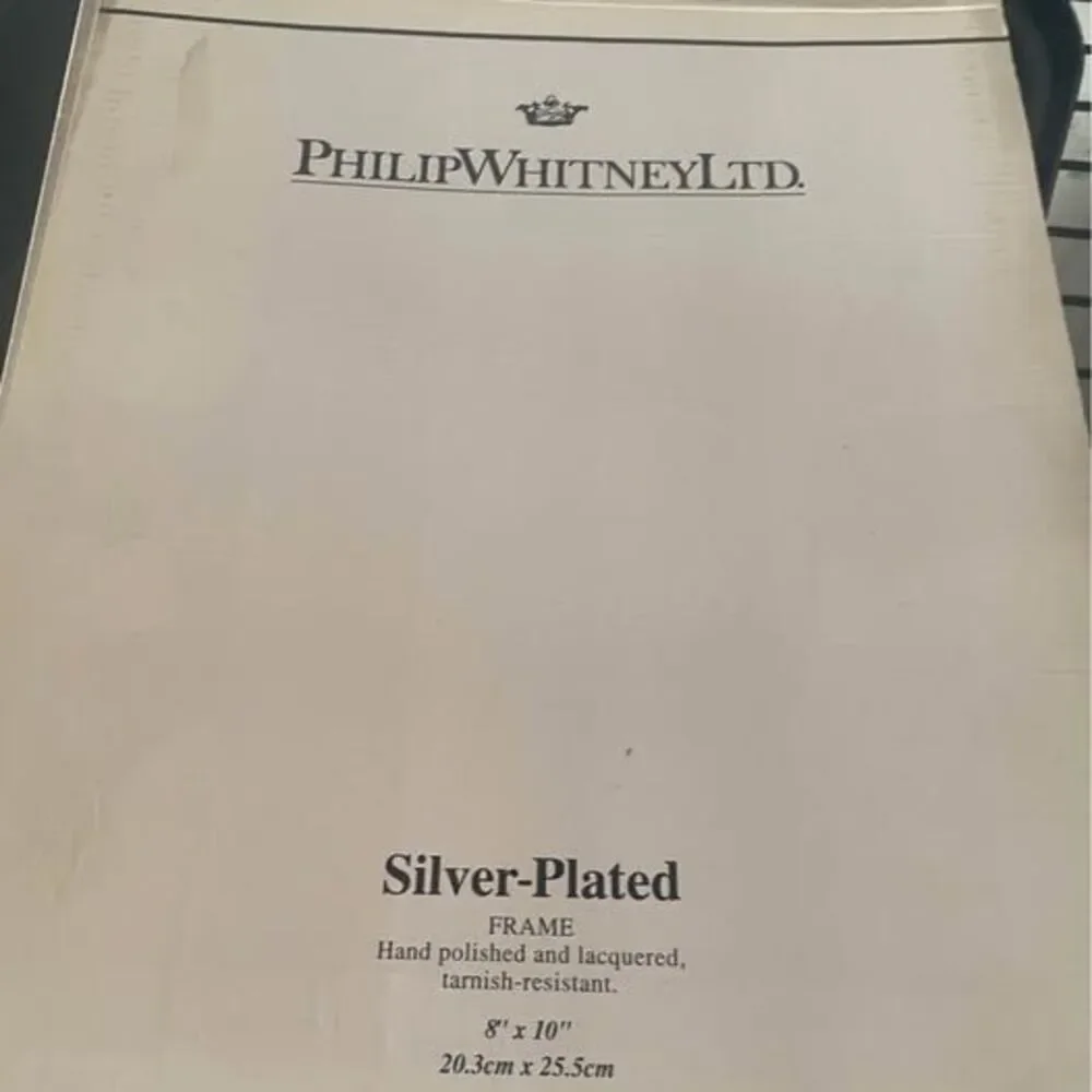 Silver plate photo frame